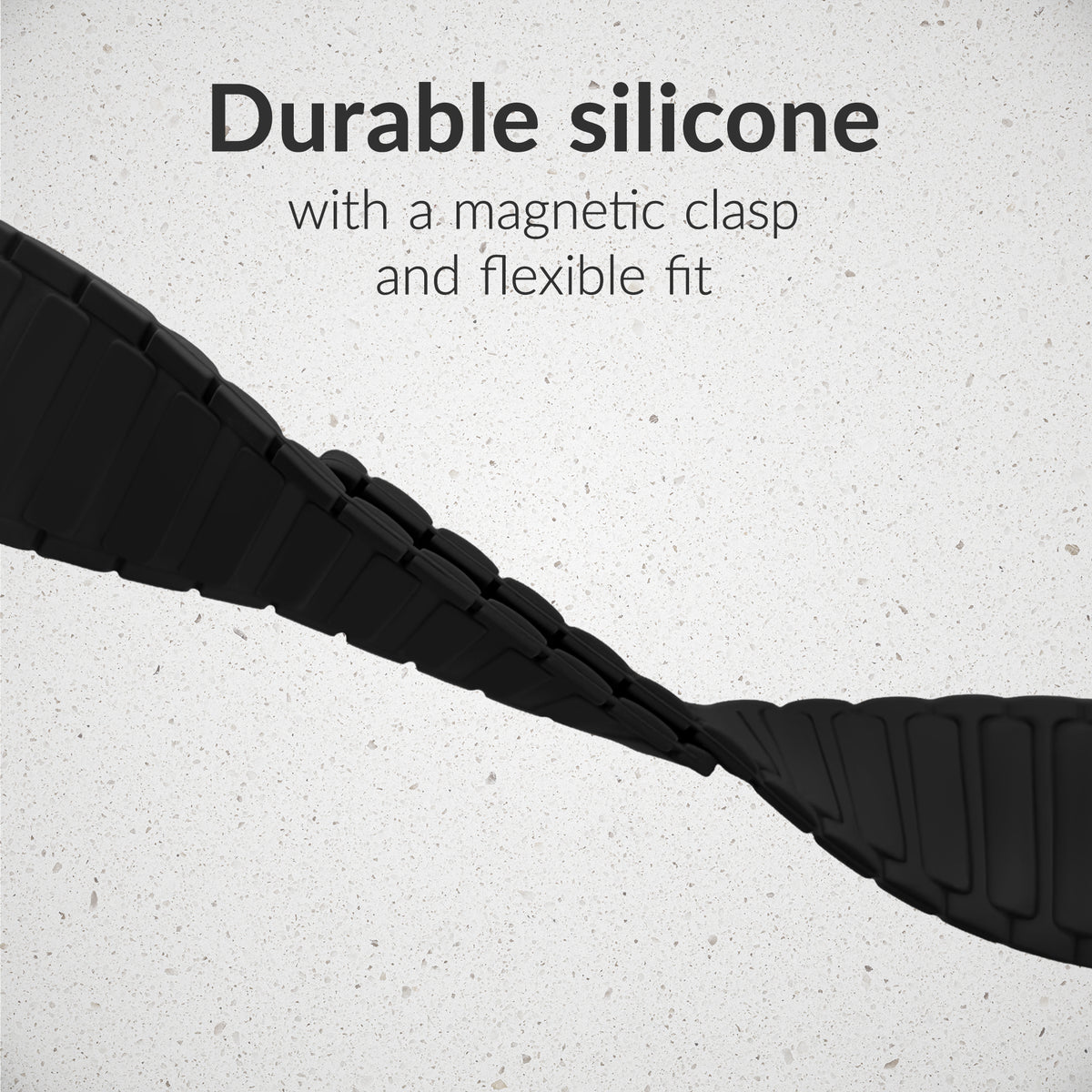 Mobilize Silicon Watch Band - Magnetic - For Apple 38/40/41Mm - Black
