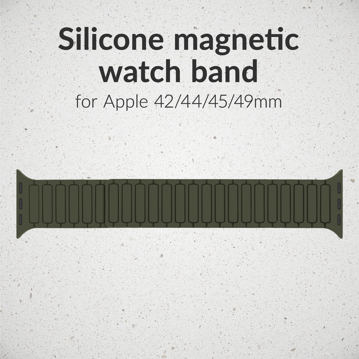 Mobilize Silicon Watch Band - Magnetic - For Apple 42/44/45/49Mm - Green