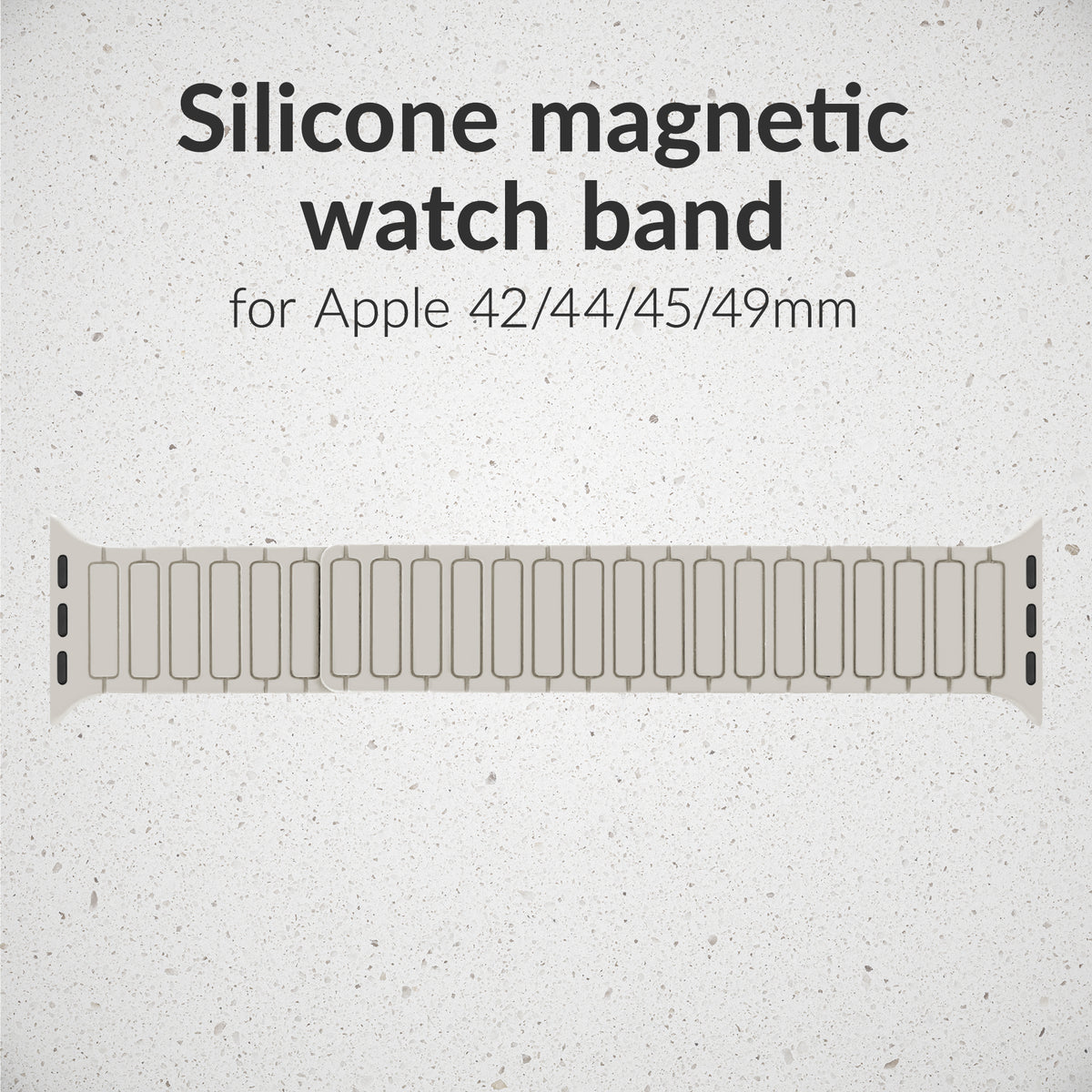 Mobilize Silicon Watch Band - Magnetic - For Apple 42/44/45/49Mm - Starlight