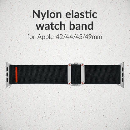 Mobilize Nylon Watch Band - Elastic - For Apple 42/44/45/49Mm - Black