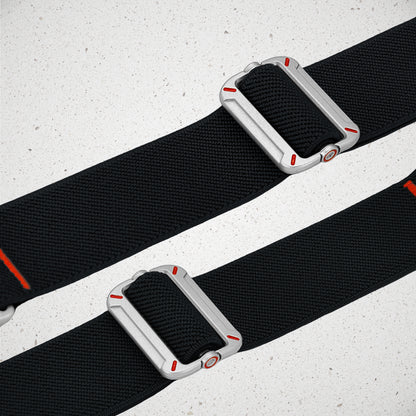 Mobilize Nylon Watch Band - Elastic - For Apple 42/44/45/49Mm - Black