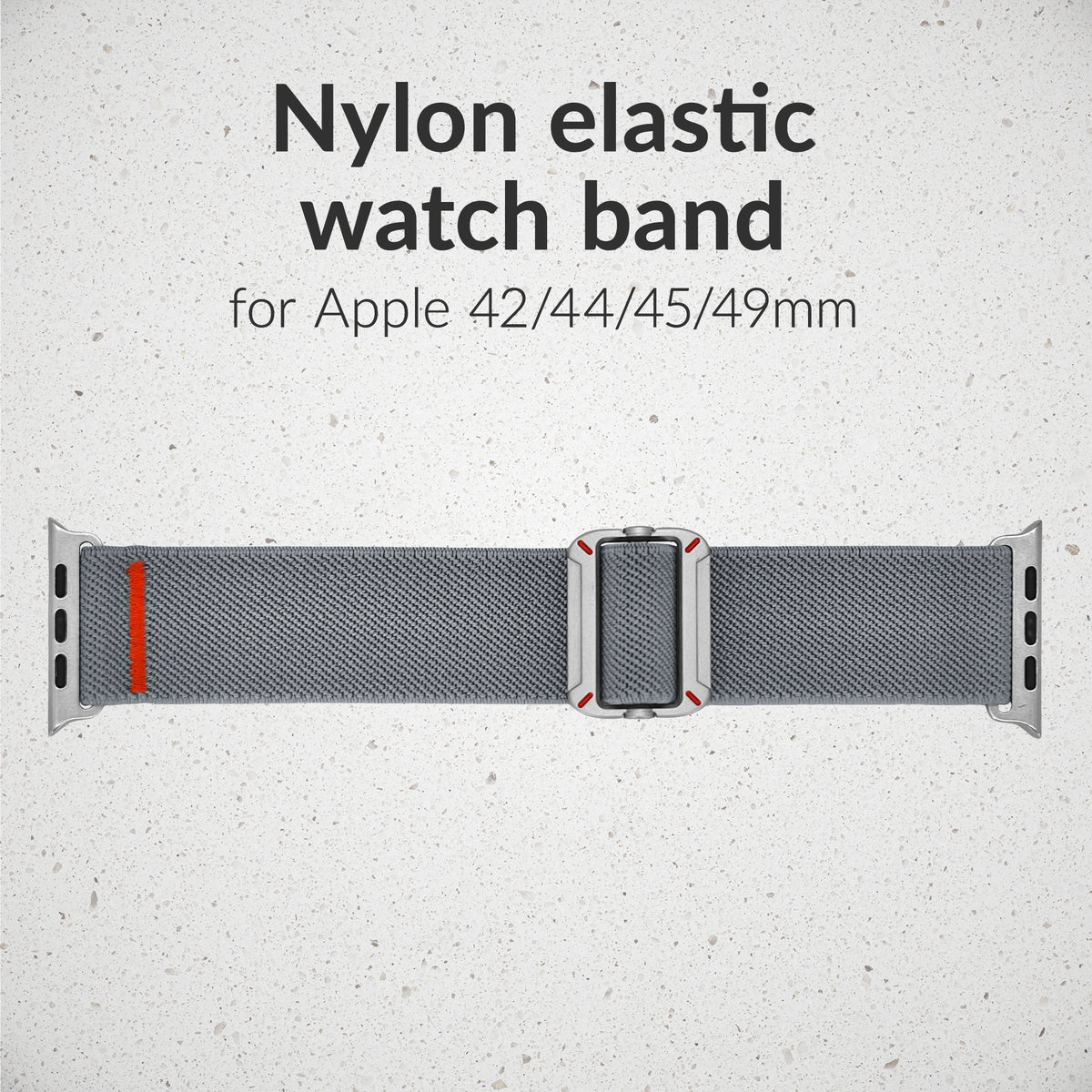 Mobilize Nylon Watch Band - Elastic - For Apple 42/44/45/49Mmm - Grey