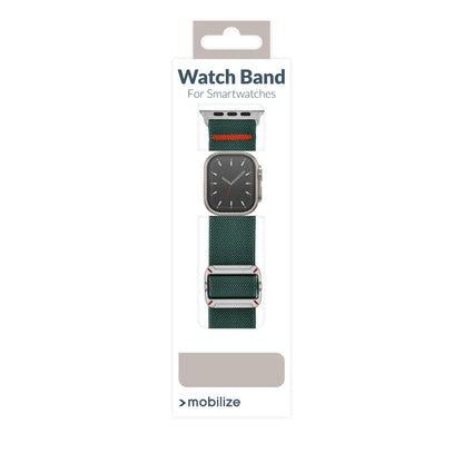 Mobilize Nylon Watch Band - Elastic - For Apple 42/44/45/49Mm - Green