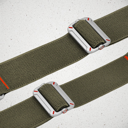 Mobilize Nylon Watch Band - Elastic - For Apple 42/44/45/49Mm - Khaki