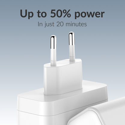Mobilize Wall Charger 2X Usb-C + 1X Usb Gan 100W With Pd/Pps White