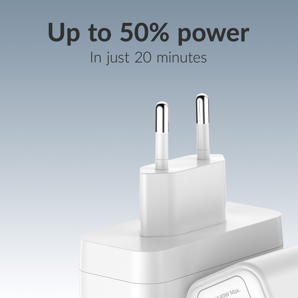 Mobilize Wall Charger 3X Usb-C + 1X Usb Gan 140W With Pd/Pps White