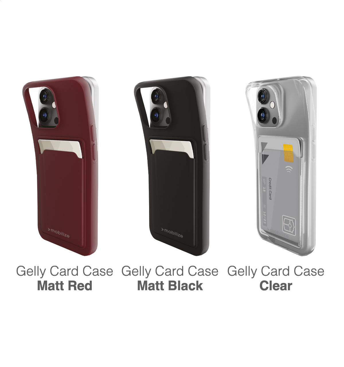 Mobilize Rubber Gelly Card Case Samsung Galaxy S26+ 5G Matt Black