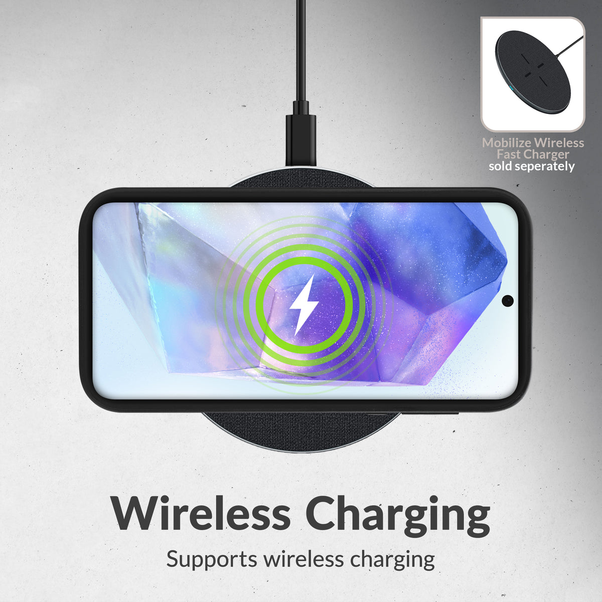 Mobilize 2In1 Magsafe Compatible Gelly Wallet Case Samsung Galaxy S26+ 5G Black