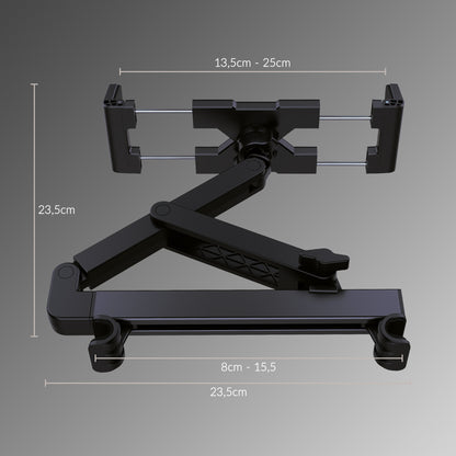 Mobilize Headrest Tablet & Smartphone Car Holder Black