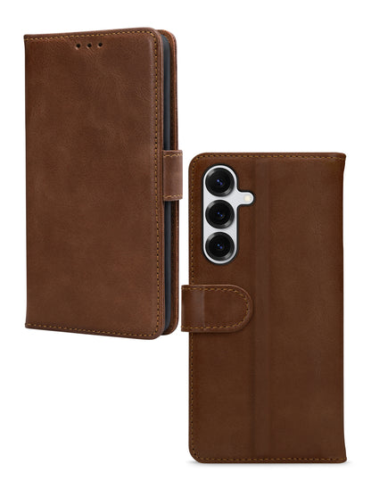Mobilize Leather Wallet Samsung Galaxy S26+ 5G Brown