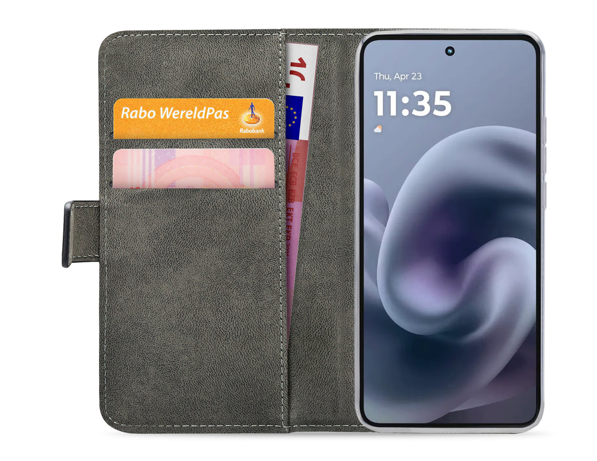 Mobilize Classic Gelly Wallet Book Case Motorola Moto G86 Power Black
