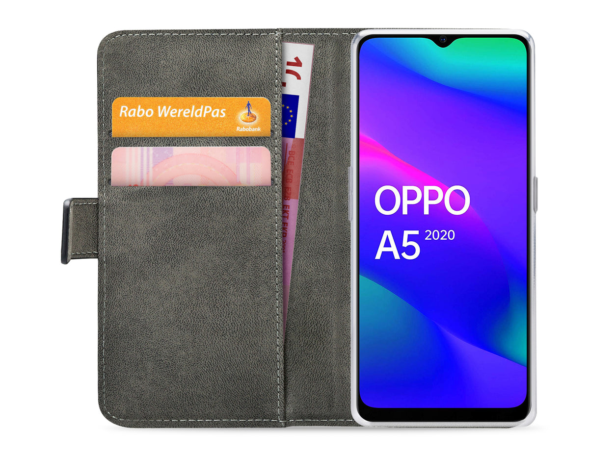 Mobilize Classic Gelly Wallet Book Case Oppo A5 5G Black
