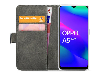 Mobilize Classic Gelly Wallet Book Case Oppo A5 5G Black