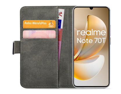 Mobilize Classic Gelly Wallet Book Case Realme Note 70T Black