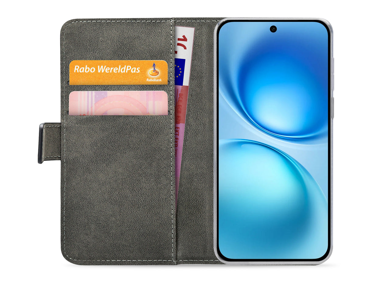 Mobilize Classic Gelly Wallet Book Case Vivo X200 Fe Black
