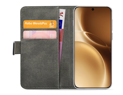 Mobilize Classic Gelly Wallet Book Case Vivo X300 Pro Black