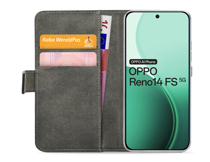 Mobilize Classic Gelly Wallet Book Case Oppo Reno14 F/Reno14 Fs Black