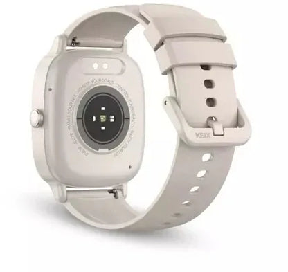 Ksix Smartwatch Pulse | Met Hartslagmeter | Beige | Voor Fitnessliefhebbers - Essentify