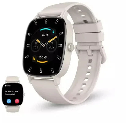 Ksix Smartwatch Pulse | Met Hartslagmeter | Beige | Voor Fitnessliefhebbers - Essentify