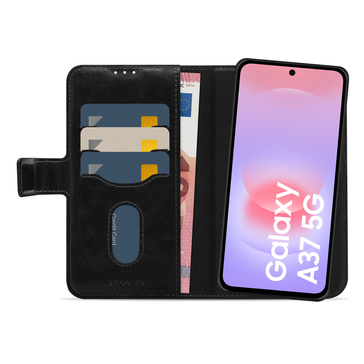 Mobilize 2In1 Magnet Gelly Wallet Case Samsung Galaxy A37 5G Black