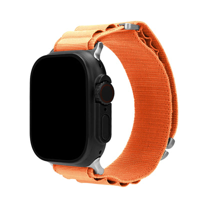 Mobilize Nylon Watch Band - Alpine - Titanium Connector - For Apple 38/40/41Mm - Orange