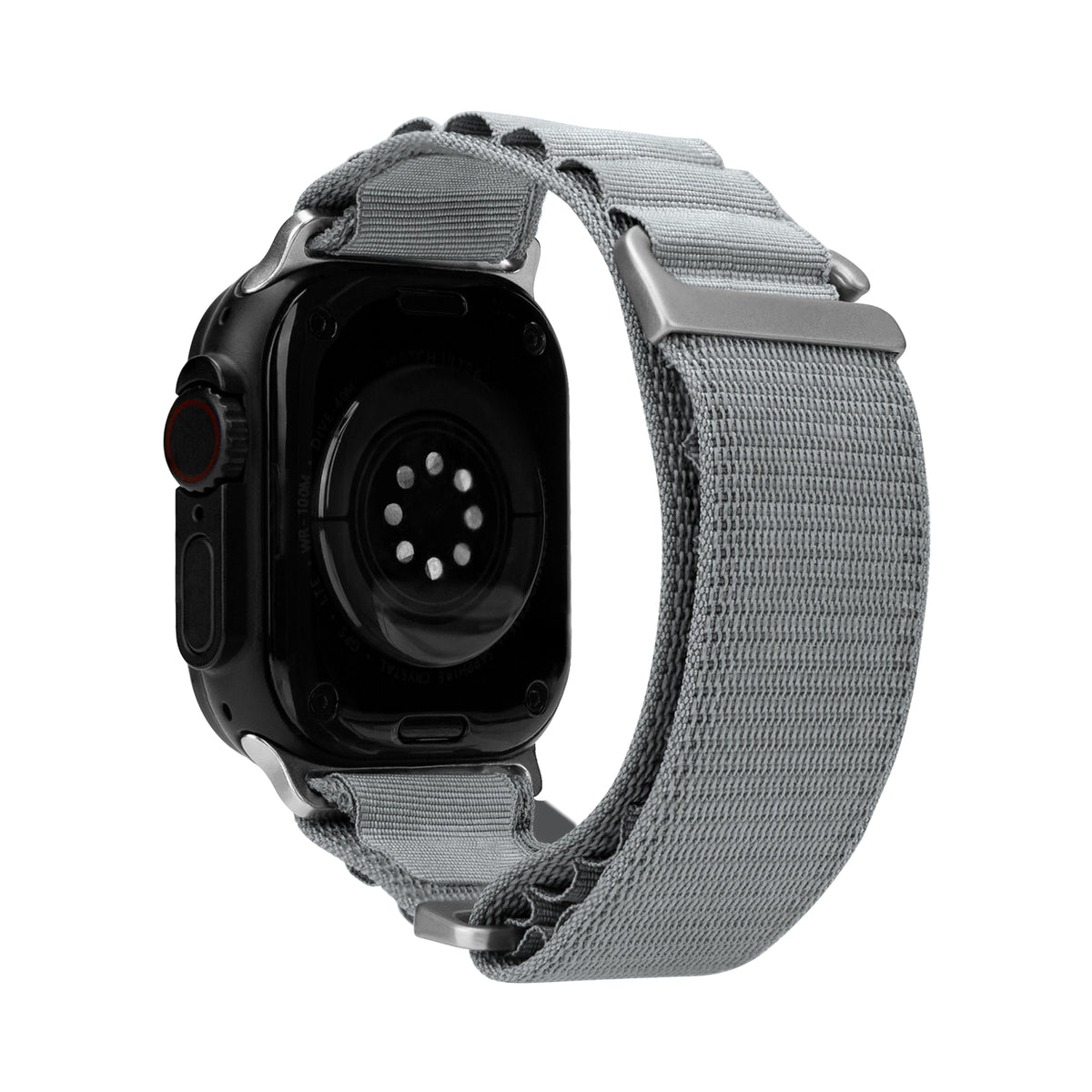 Mobilize Nylon Watch Band - Alpine - Titanium Connector - For Apple 38/40/41Mm - Light Grey