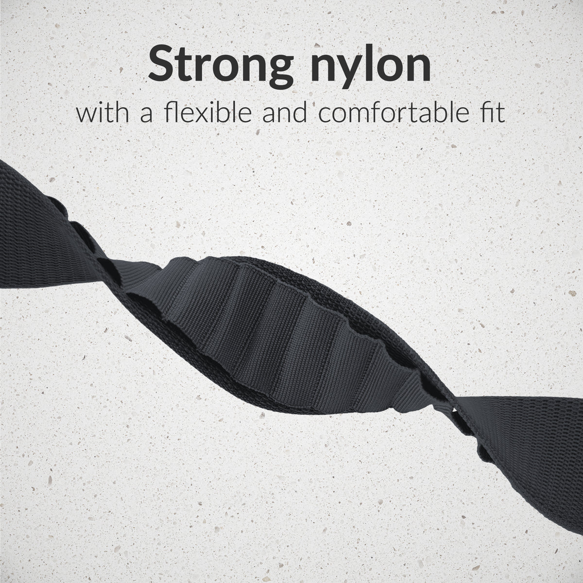 Mobilize Nylon Watch Band - Alpine - Black Connector - For Apple 42/44/45/49Mm - Dark Grey