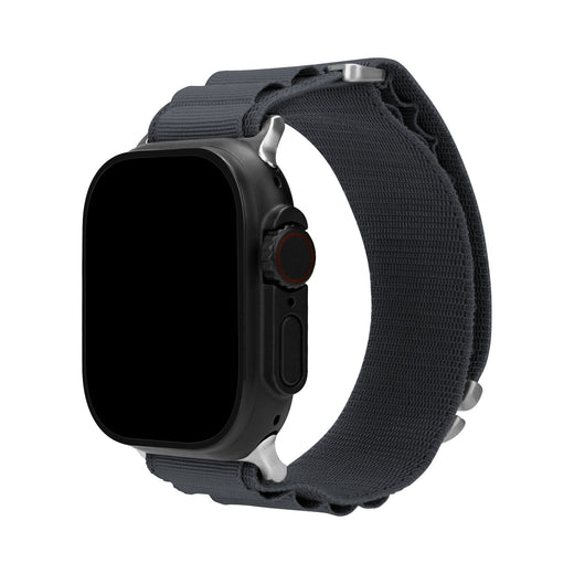Mobilize Nylon Watch Band - Alpine - Titanium Connector - For Apple 38/40/41Mm - Dark Grey