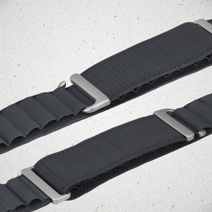 Mobilize Nylon Watch Band - Alpine - Titanium Connector - For Apple 38/40/41Mm - Dark Grey