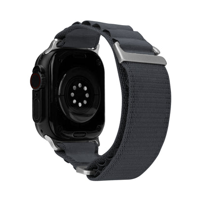 Mobilize Nylon Watch Band - Alpine - Titanium Connector - For Apple 42/44/45/49Mm - Dark Grey