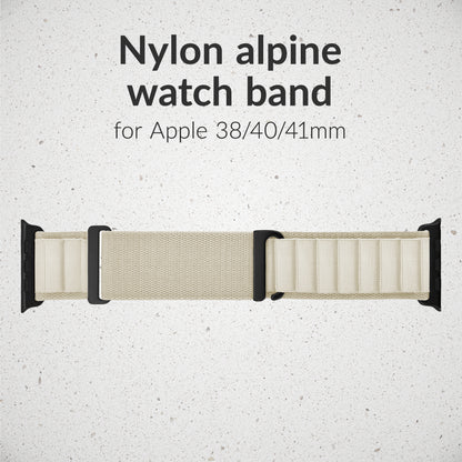 Mobilize Nylon Watch Band - Alpine - Black Connector - For Apple 38/40/41Mm - Starlight