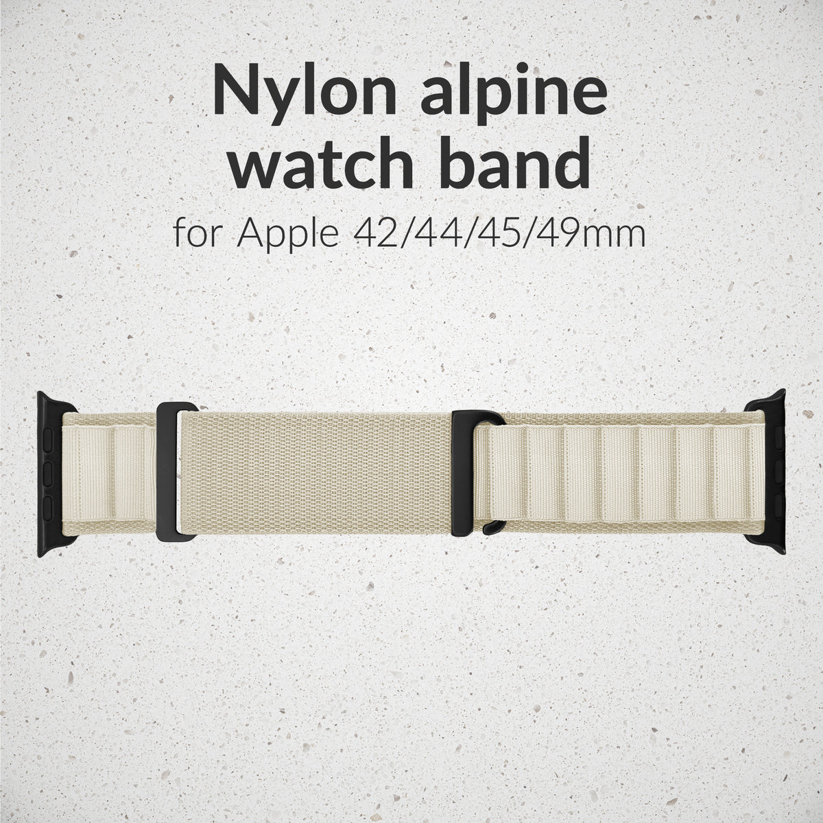 Mobilize Nylon Watch Band - Alpine - Black Connector - For Apple 42/44/45/49Mm - Starlight