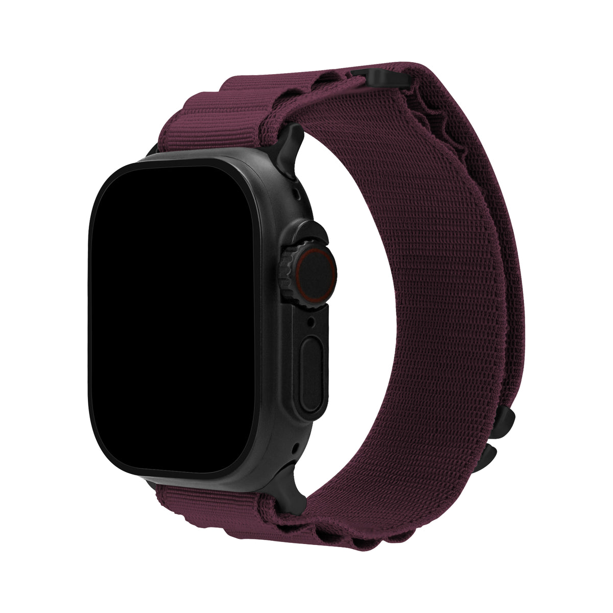Mobilize Nylon Watch Band - Alpine - Black Connector - For Apple 38/40/41Mm - Bordeaux