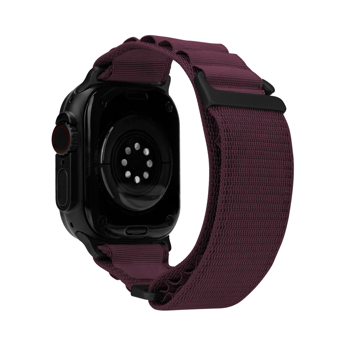 Mobilize Nylon Watch Band - Alpine - Black Connector - For Apple 38/40/41Mm - Bordeaux