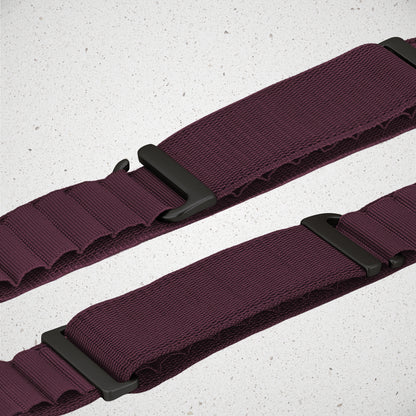 Mobilize Nylon Watch Band - Alpine - Black Connector - For Apple 38/40/41Mm - Bordeaux