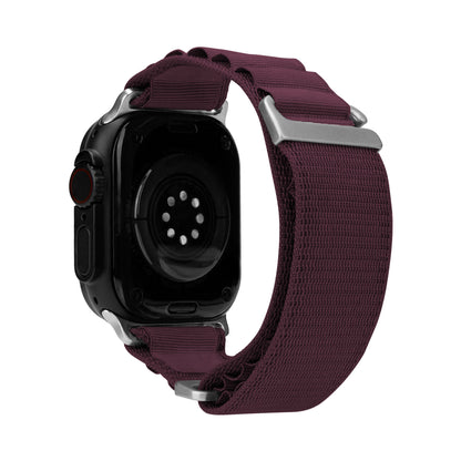 Mobilize Nylon Watch Band - Alpine - Titanium Connector - For Apple 38/40/41Mm - Bordeaux