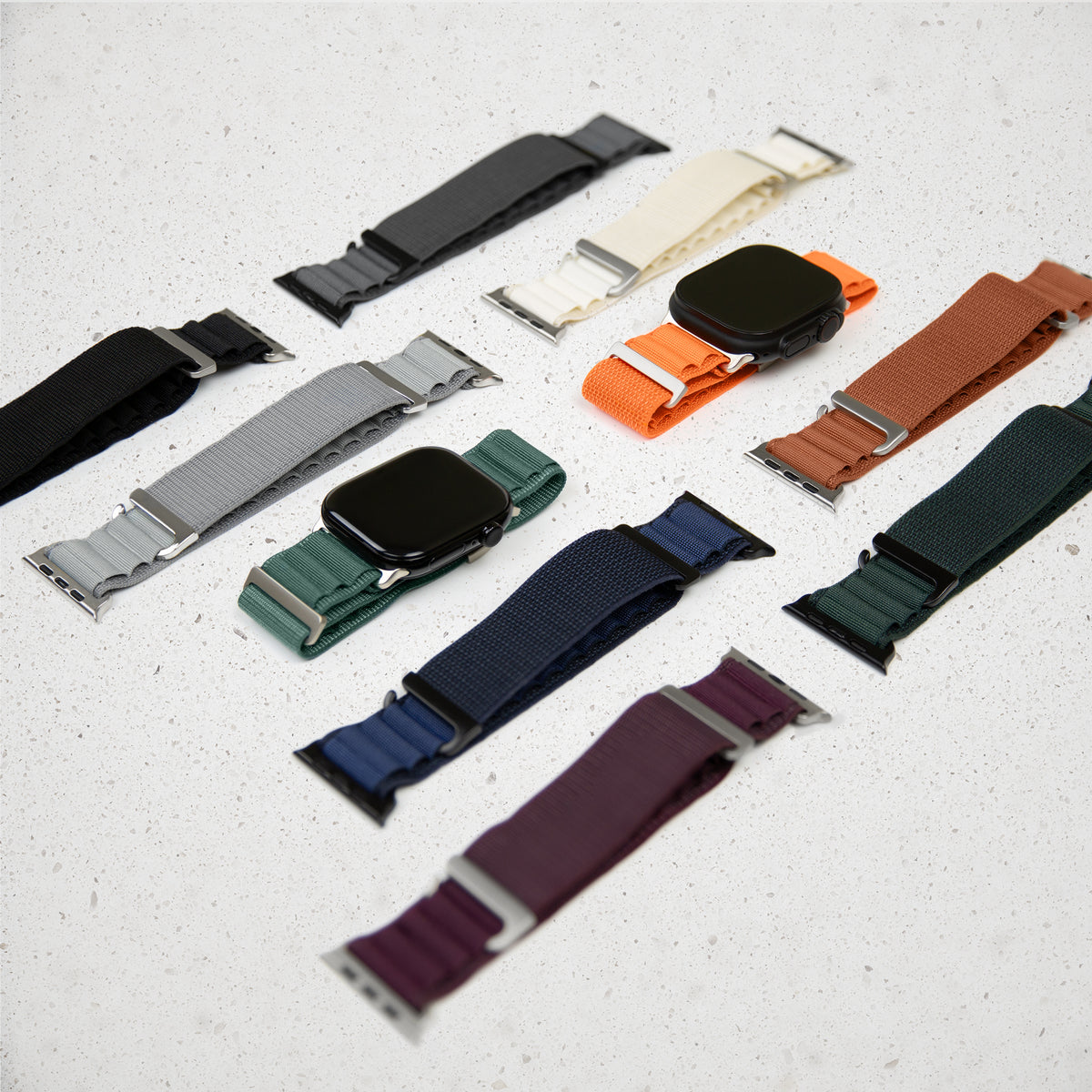 Mobilize Nylon Watch Band - Alpine - Titanium Connector - For Apple 38/40/41Mm - Bordeaux