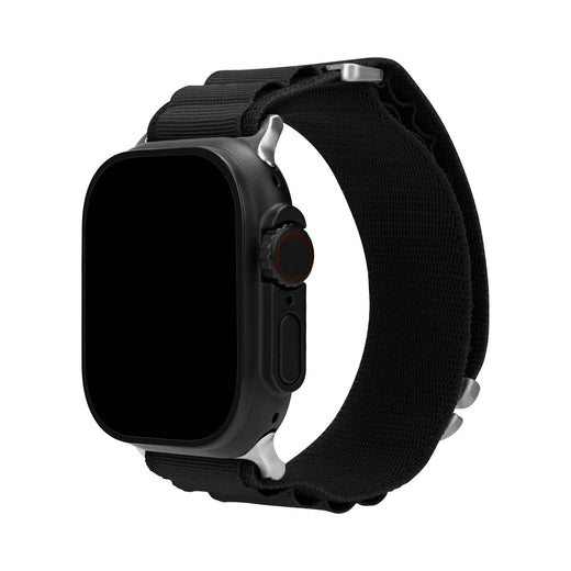 Mobilize Nylon Watch Band - Alpine - Titanium Connector - For Apple 38/40/41Mm - Black