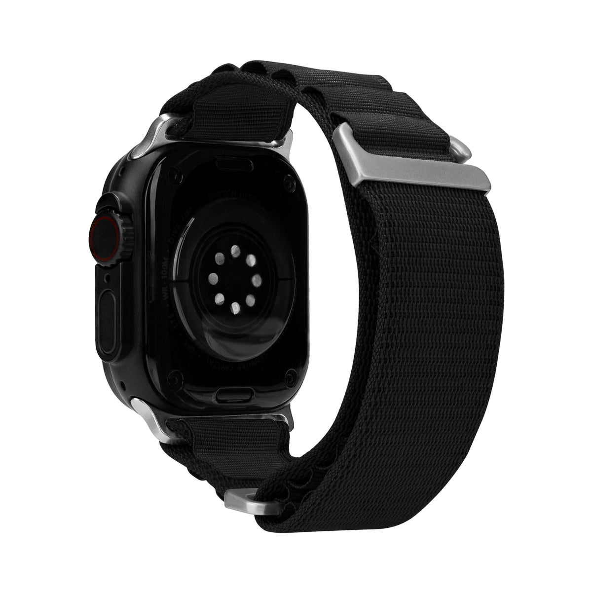 Mobilize Nylon Watch Band - Alpine - Titanium Connector - For Apple 38/40/41Mm - Black