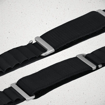 Mobilize Nylon Watch Band - Alpine - Titanium Connector - For Apple 38/40/41Mm - Black