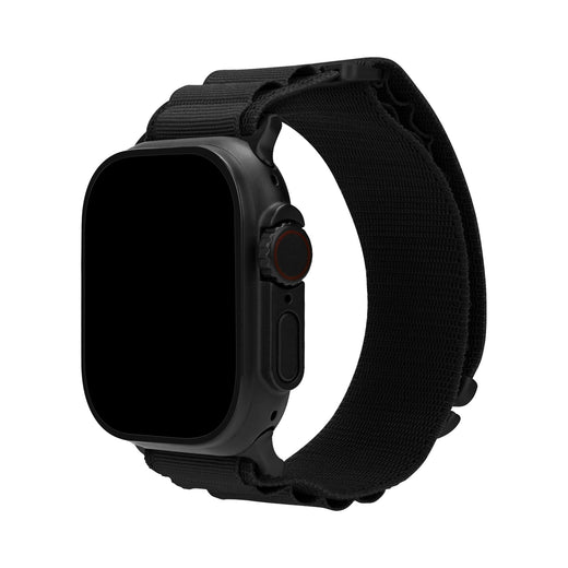 Mobilize Nylon Watch Band - Alpine - Black Connector - For Apple 38/40/41Mm - Black