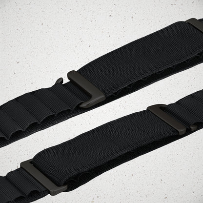Mobilize Nylon Watch Band - Alpine - Black Connector - For Apple 38/40/41Mm - Black