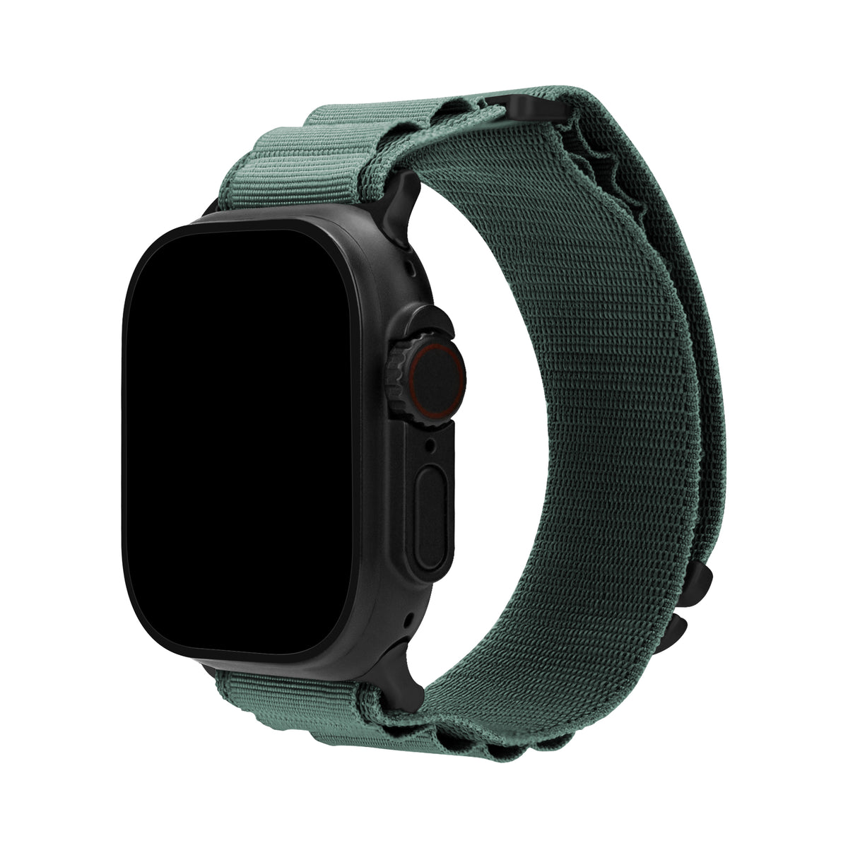 Mobilize Nylon Watch Band - Alpine - Black Connector - For Apple 42/44/45/49Mm - Green