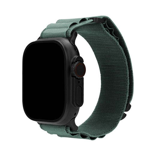 Mobilize Nylon Watch Band - Alpine - Black Connector - For Apple 38/40/41Mm - Green