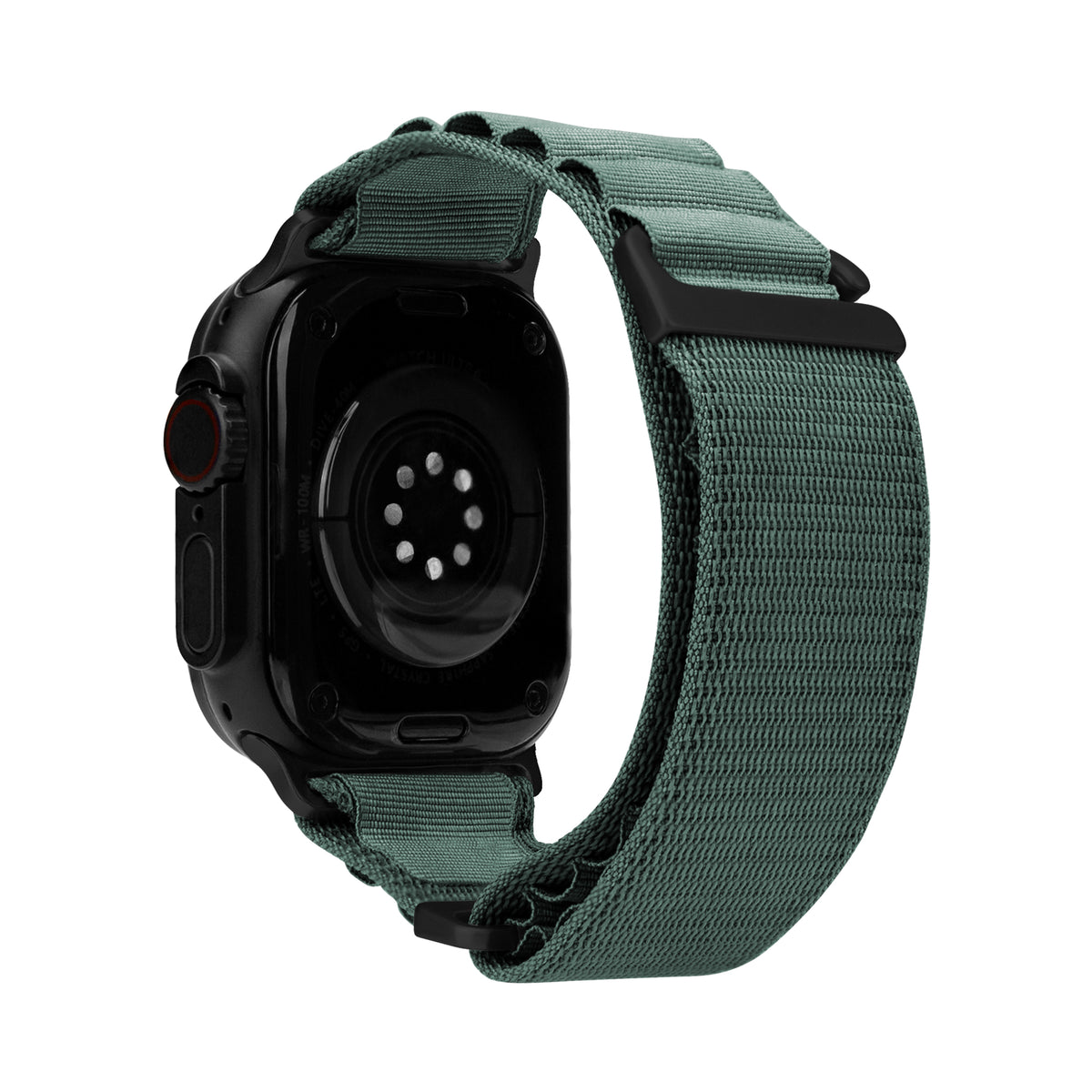 Mobilize Nylon Watch Band - Alpine - Black Connector - For Apple 38/40/41Mm - Green