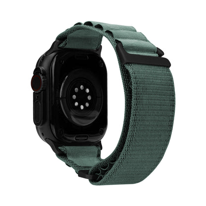 Mobilize Nylon Watch Band - Alpine - Black Connector - For Apple 38/40/41Mm - Green