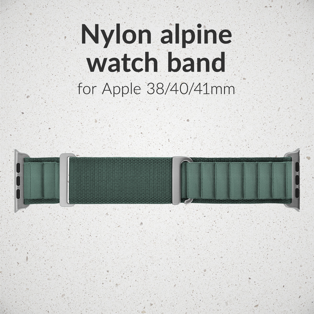 Mobilize Nylon Watch Band - Alpine - Titanium Connector - For Apple 38/40/41Mm - Green