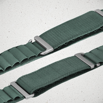 Mobilize Nylon Watch Band - Alpine - Titanium Connector - For Apple 38/40/41Mm - Green
