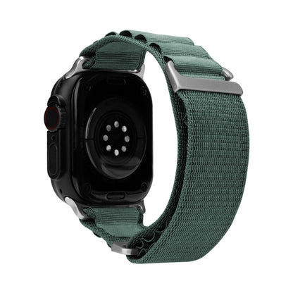 Mobilize Nylon Watch Band - Alpine - Titanium Connector - For Apple 42/44/45/49Mm - Green