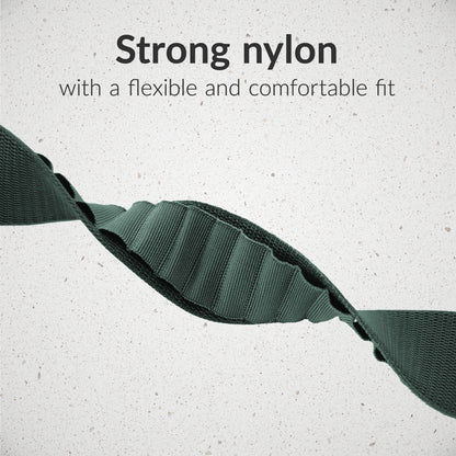 Mobilize Nylon Watch Band - Alpine - Titanium Connector - For Apple 42/44/45/49Mm - Green